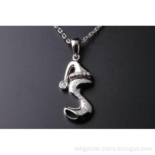 Women 's jewellery 925 sterling silver CZ pendant For Anniv